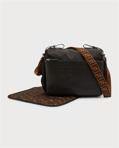 fendi ff logo diaper bag|Fendi diaper bag used.